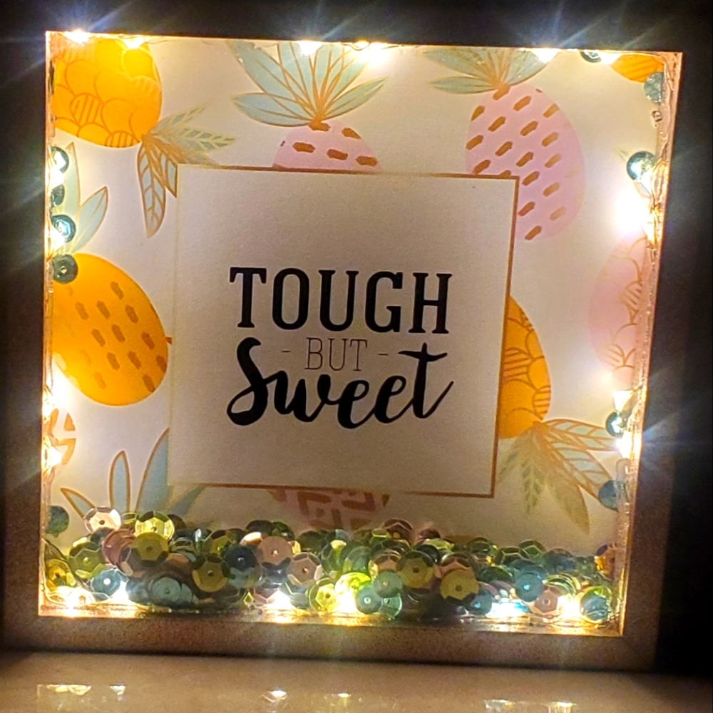 6 X 6 LED Light Inspirational Shadow Box Frame